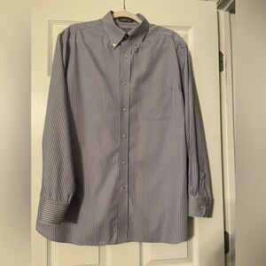 Daniel Cremieux Blue and White Striped Shirt